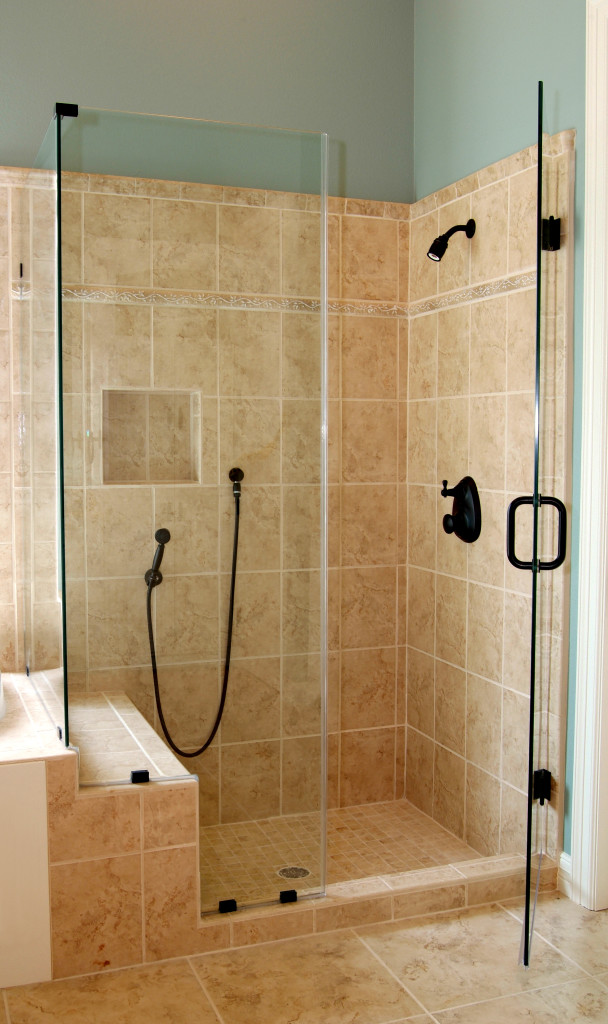 Heavy Glass Corner Shower Enclosure